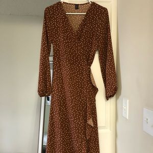 Polkadot Burnt Orange Dress